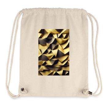 Motif doré - Sac à cordon recyclé Stanley/Stella - blanc naturel - Devant