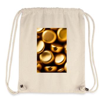 Gold Stücke - Stanley/Stella recycelter Gym Bag - Naturweiß - Vorne
