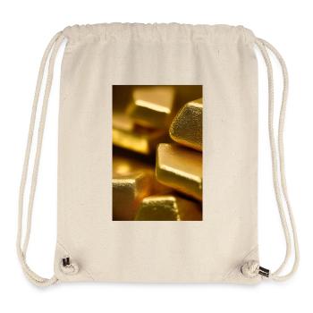 Gold Stücke - Stanley/Stella recycelter Gym Bag - Naturweiß - Vorne