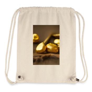 Gold Stücke - Stanley/Stella recycelter Gym Bag - Naturweiß - Vorne