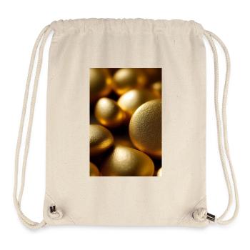 Gold Stücke - Stanley/Stella recycelter Gym Bag - Naturweiß - Vorne