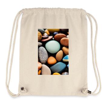 Colorful stones - Stanley/Stella Recycled Gym Bag - natural - Front