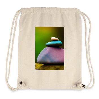 Colorful stones - Stanley/Stella Recycled Gym Bag - natural - Front