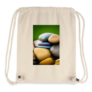 Colorful stones - Stanley/Stella Recycled Gym Bag - natural - Front