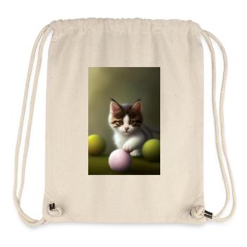 Baby Cat - Stanley/Stella Recycled Gym Bag - natural - Front