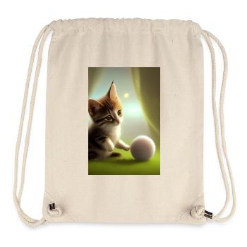 Baby Cat - Stanley/Stella Recycled Gym Bag - natural - Front