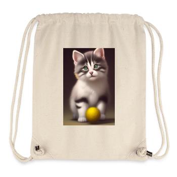 Baby Cat - Stanley/Stella Recycled Gym Bag - natural - Front