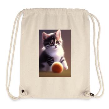 Baby Cat - Stanley/Stella Recycled Gym Bag - natural - Front