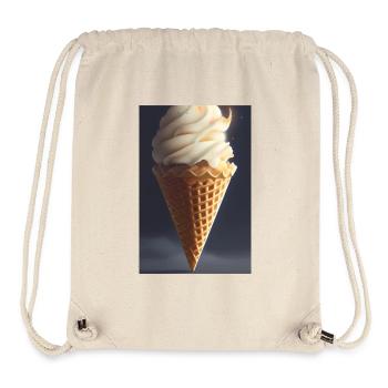 Eiscreme - Stanley/Stella recycelter Gym Bag - Naturweiß - Vorne