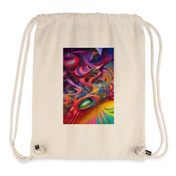 Abstract art - Stanley/Stella Recycled Gym Bag - natural - Front