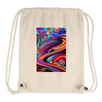 Abstract art - Stanley/Stella Recycled Gym Bag - natural - Front