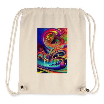 Abstract art - Stanley/Stella Recycled Gym Bag - natural - Front