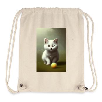 Kleine Süße Baby Katze - Stanley/Stella recycelter Gym Bag - Naturweiß - Vorne