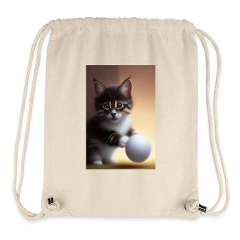 Baby Cat - Stanley/Stella Recycled Gym Bag - natural - Front