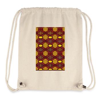 Motif vintage - Sac à cordon recyclé Stanley/Stella - blanc naturel - Devant