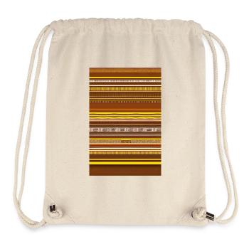 Motif vintage - Sac à cordon recyclé Stanley/Stella - blanc naturel - Devant