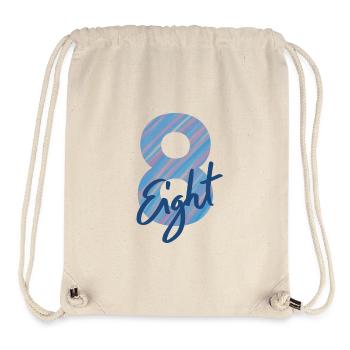 Number / 8 / Eight / Eight / Birthday / Number - Stanley/Stella Recycled Gym Bag - natural - Front
