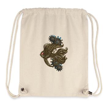 Wunderbarer Steampunk-Fisch. - Stanley/Stella recycelter Gym Bag - Naturweiß - Vorne