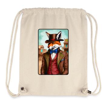 Western Fuchs Glückspieler - Stanley/Stella recycelter Gym Bag - Naturweiß - Vorne