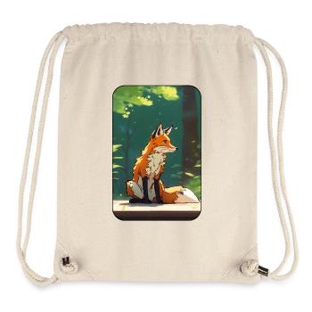 Fuchs im Wald - Stanley/Stella recycelter Gym Bag - Naturweiß - Vorne