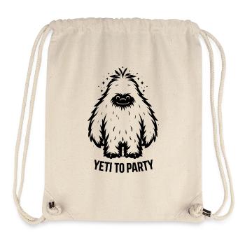 Yeti pour faire la fête - Sac à cordon recyclé Stanley/Stella - blanc naturel - Devant