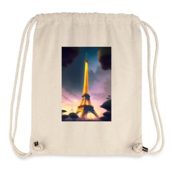 Eiffel Tower - Stanley/Stella Recycled Gym Bag - natural - Front