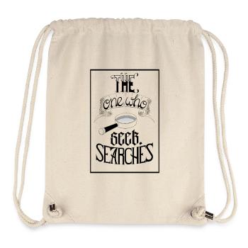 Celui qui cherche, cherche - Sac à cordon recyclé Stanley/Stella - blanc naturel - Devant