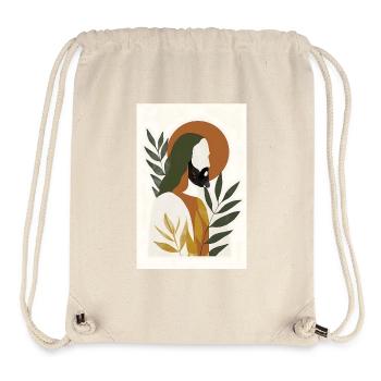 Boho Jésus Art mural, Téléchargement numérique, Boho - Sac à cordon recyclé Stanley/Stella - blanc naturel - Devant