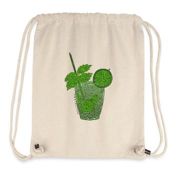 Laby Mojito (schwarze Umrandung) - Stanley/Stella recycelter Gym Bag - Naturweiß - Vorne