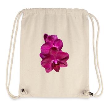 Phalaenopsis Hybride Rose Violet Fleur d’Orchidée - Sac à cordon recyclé Stanley/Stella - blanc naturel - Devant