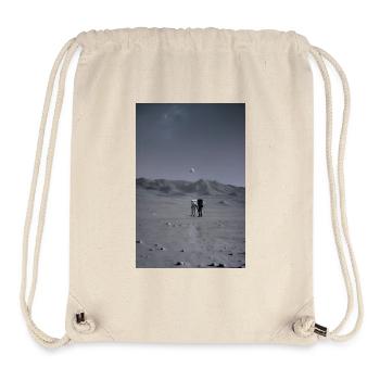Astronauten bei der Monderkundung Lunar - Stanley/Stella recycelter Gym Bag - Naturweiß - Vorne