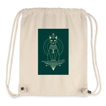 Bastet Ägyptische Katze - Stanley/Stella recycelter Gym Bag - Naturweiß - Vorne