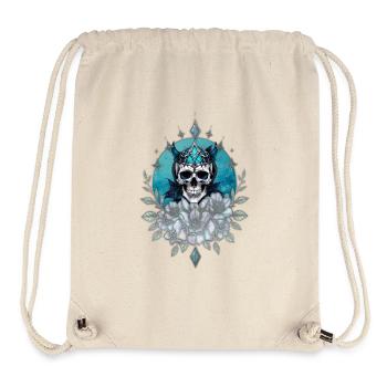 Stunning skull with a majestic crown - Stanley/Stella Recycled Gym Bag - natural - Front