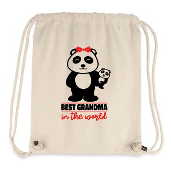 Meilleure mamie du monde - Sac à cordon recyclé Stanley/Stella - blanc naturel - Devant