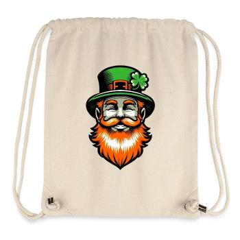 Irish Leprechaun Ireland - Stanley/Stella Recycled Gym Bag - natural - Front