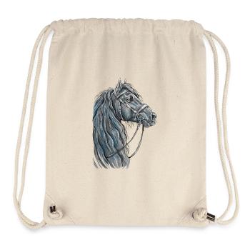 Black Frieze Portrait - Stanley/Stella Recycled Gym Bag - natural - Front