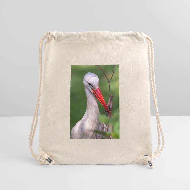 Weißstorch oder Klapperstorch Stanley/Stella recycelter Gym Bag
