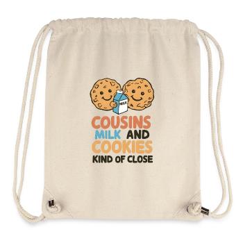 Lait et biscuits Cousins - Sac à cordon recyclé Stanley/Stella - blanc naturel - Devant