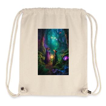 Mondbeschienener Zirkel im Verzauberten Wald - Stanley/Stella recycelter Gym Bag - Naturweiß - Vorne