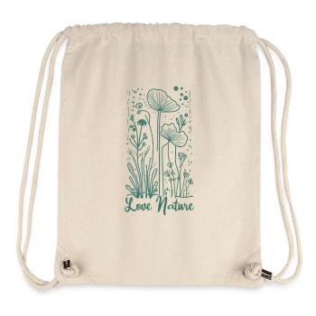 Aimez la nature - Sac à cordon recyclé Stanley/Stella - blanc naturel - Devant
