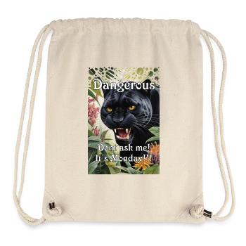 Panther in the Jungle Humor Monday Office - Stanley/Stella Recycled Gym Bag - natural - Front