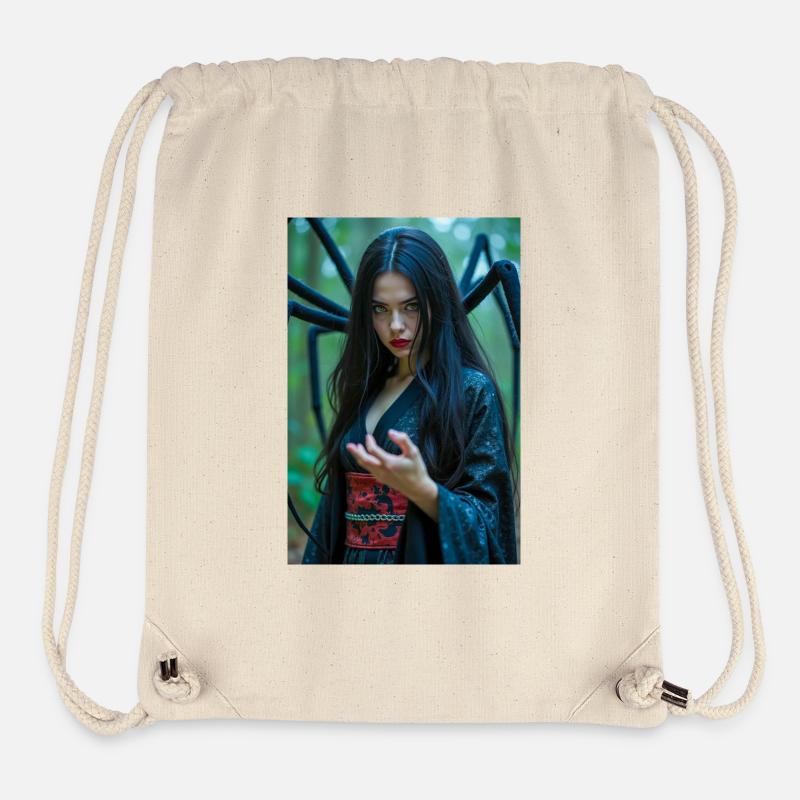 Jorōgumo Schöne und doch tödliche Spinnenfrau aus Seide - Stanley/Stella recycelter Gym Bag - Naturweiß