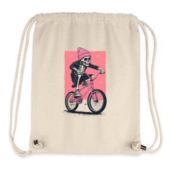 SKull Biker - Stanley/Stella Recycled Gym Bag - natural - Front