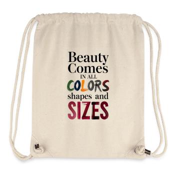 Schönheit gibt es in allen Farben - Stanley/Stella recycelter Gym Bag - Naturweiß - Vorne