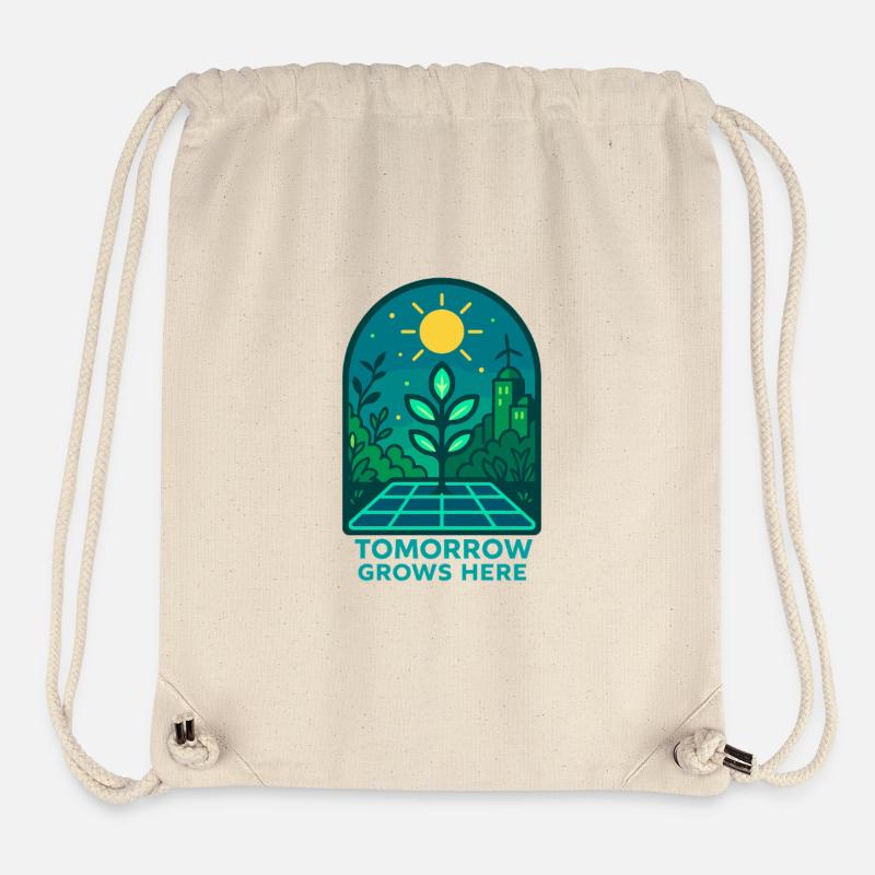 Tomorrow Grows Here - Stanley/Stella Recycled Gym Bag - natural