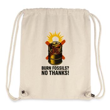 No Fossil Fuel Future - Stanley/Stella Recycled Gym Bag - natural - Front