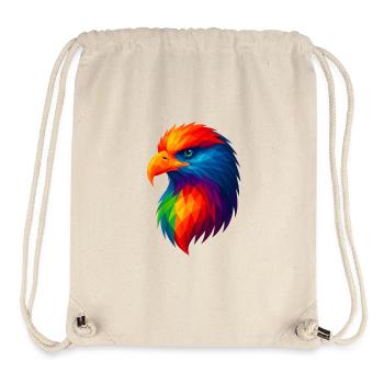 WPAP Polygon Stil Tiere- Adler - Stanley/Stella recycelter Gym Bag - Naturweiß - Vorne