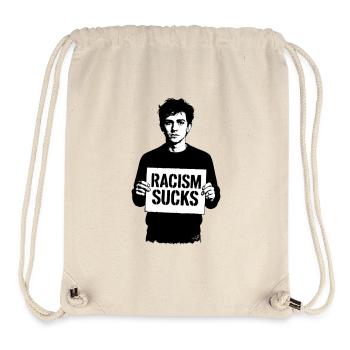 Racism Sucks - Stanley/Stella Recycled Gym Bag - natural - Front