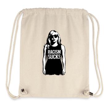 Racism Sucks - Stanley/Stella recycelter Gym Bag - Naturweiß - Vorne