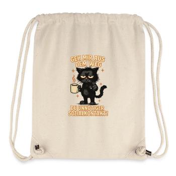 Get out of my way, you unnecessary social contact - Stanley/Stella Recycled Gym Bag - natural - Front